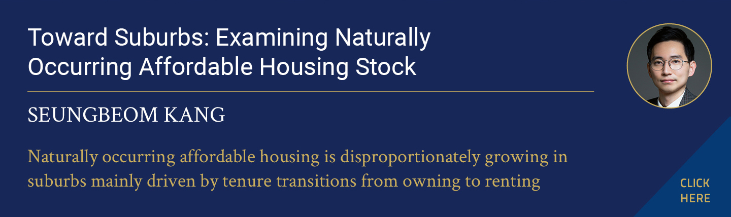 Toward Suburbs: Examining Naturally Occurring Affordable Housing Stock
